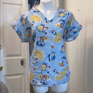 Snow White scrub top